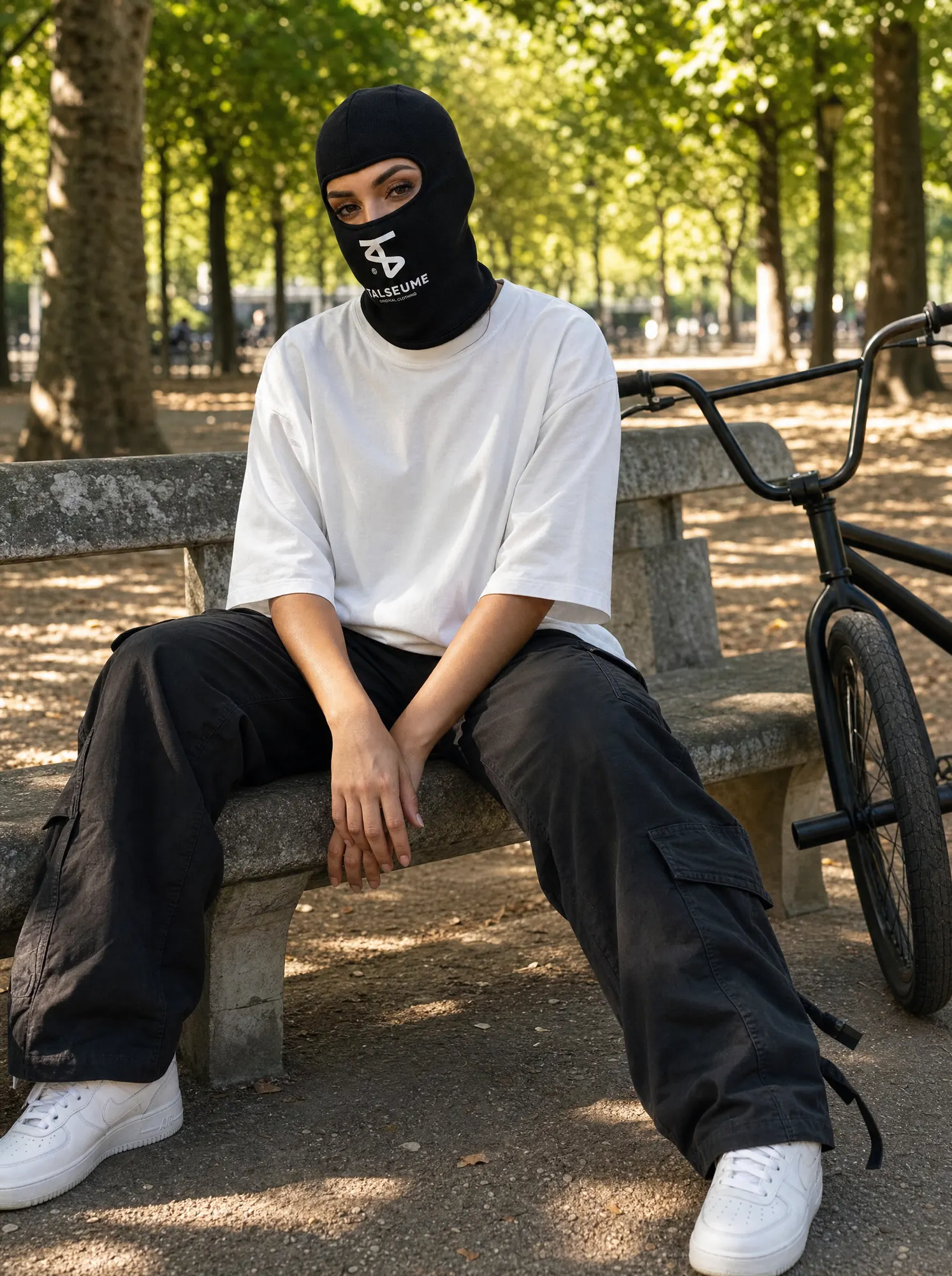 Cagoule Talseume tricot acrylique streetwear hiver