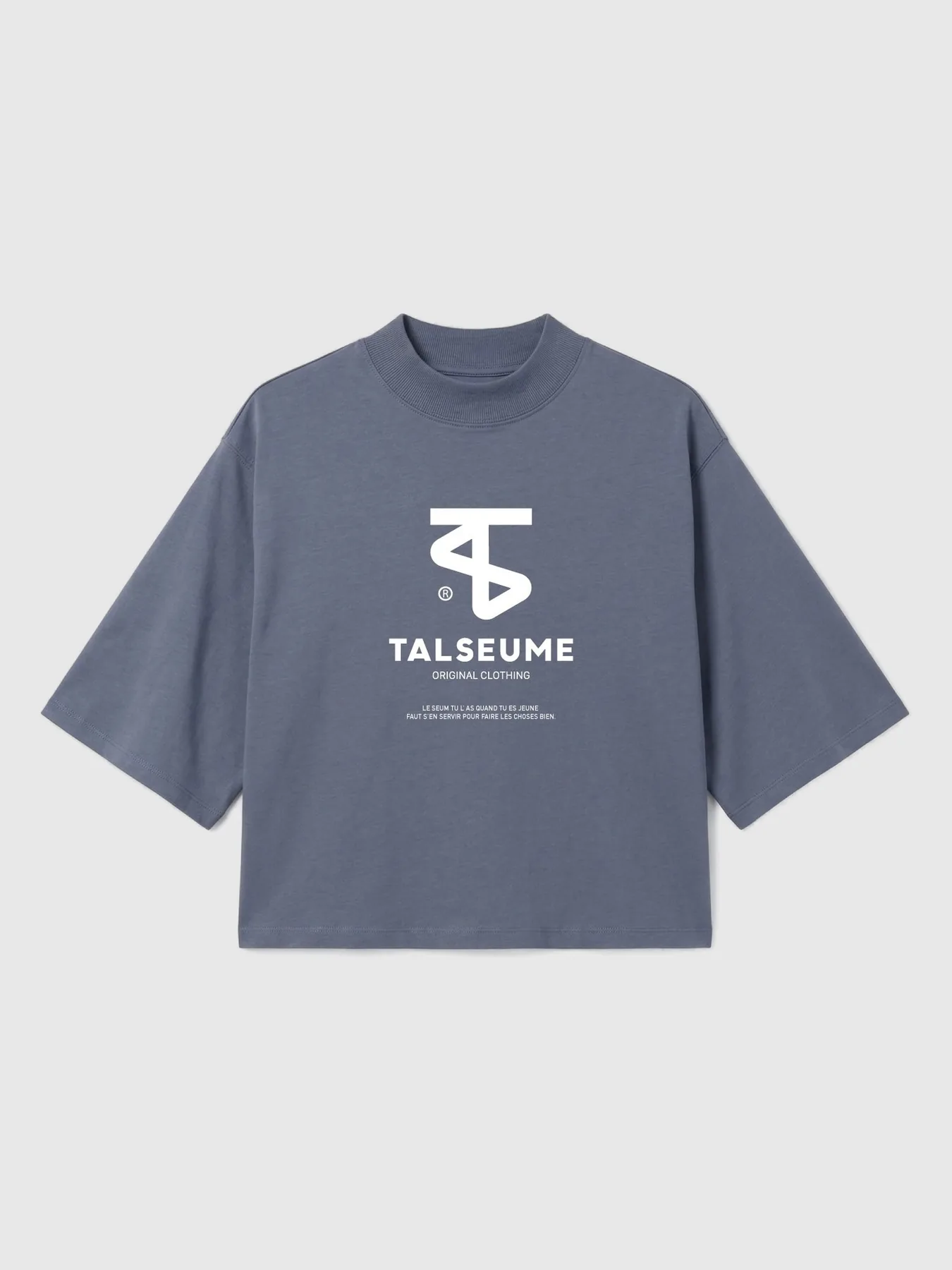 T-shirt Talseume femme blanc rooftop Paris coton bio